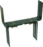 Geli Verstelbare muurbeugels - 2x - metaal - balkon haken - 12 t/m 23,5 cm - donkergroen