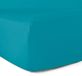 Hoeslaken, Turquoise 100% katoen hoeslaken, 57 draden/cm², 80 x 200 cm, 30 cm spanhoogte