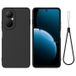 Huawei Coque Huawei Nova Y73 en silicone liquide avec dragonne - Noir