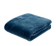 Gözze Premium kasjmier feel knuffeldeken 180 x 220 cm blauw