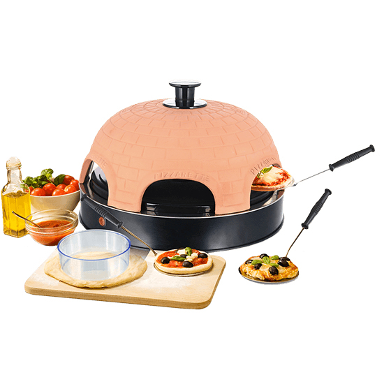 Emerio PO-115984 Pizzamaker - 6 pizza's - 1200W - Zwart/Oranje