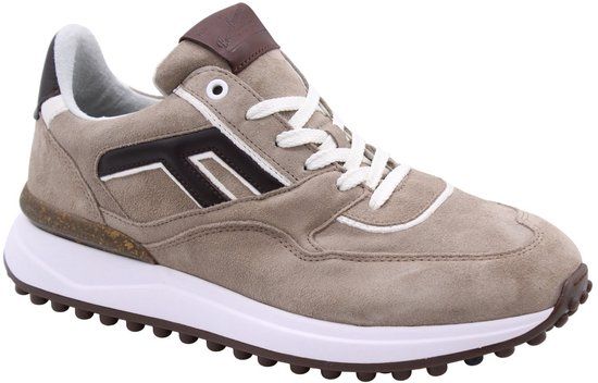 Floris van Bommel Sfm-10223 Noppi Sneakers - Leer - Heren - Beige - Maat 45⅓