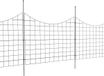Clôture de jardin, clôture sans creuser, 36,6'' (H) x 29,5'' (L). Clôture pour animaux, clôture décorative de jardin souterraine avec des barreaux espacés de 2,5 pouces, clôture anti-intrusion en métal pour jardin et terrasse, lot de 5