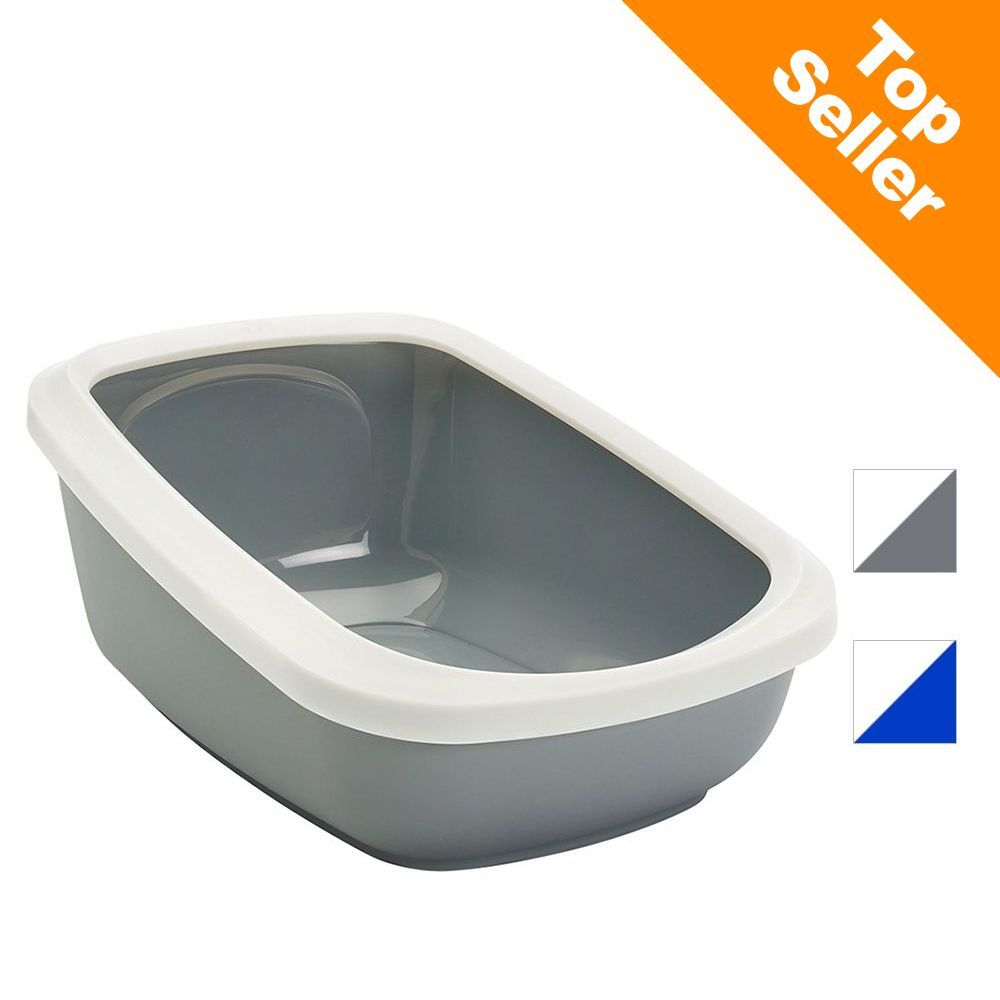 Savic Aseo Jumbo Kattentoilet - Grijs - 67x48x28 cm