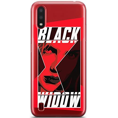 ERT GROUP mobiele telefoonhoesje voor Samsung A01 - Black Widow 012 - Marvel