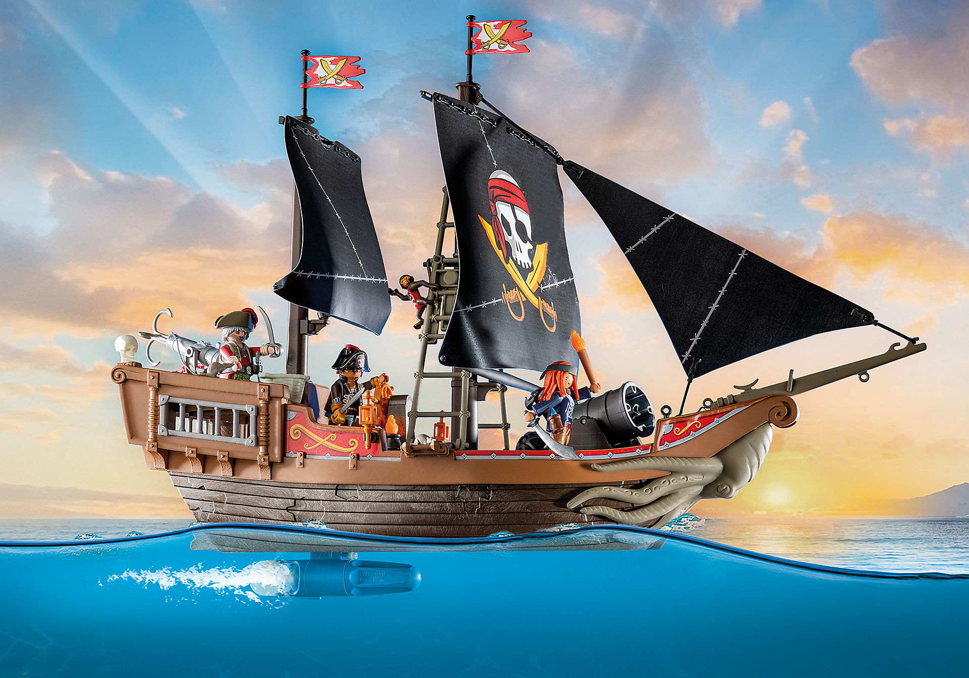 PLAYMOBIL Pirates 71530 - Pirate Toy Set - Multicolour - For Kids Ages 4-10 - Indoor Play