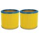 Vhbw 2x Filtre Plissé Compatible Avec Rowenta Ru 03 Aspirateur Bleu / Oui