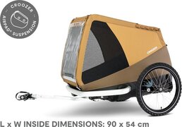 Croozer Dog Mikke Hond Trailer, geel