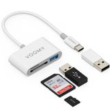Voomy Connect H2 - 3 in 1 SD Kaartlezer - Wit