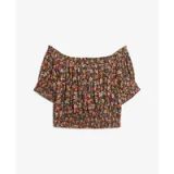 Superdry Gemêleerde crop blouse voor dames