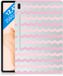 B2Ctelecom Samsung Galaxy Tab S7FE Hippe Hoes Waves Roze
