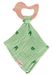Sterntaler Baby Unisex knuffeldoekje met bijtring Kinni en Kalla, pluche knuffeldoek voor babymeisjes, biologisch, middelgroen, 1 stuk (1 stuks)