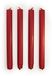 DUKA Bougie conique, 23 cm, côtelée, rouge