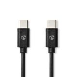 Nedis CCGB60700BK30 USB-C™-kabel | USB 2.0 | 60 W | 480 Mbps | 3 m | Zwart