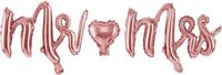 Party-Decoration Partydeco Folieballon set Mr and MRS Rosegold