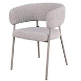 Giga Meubel Eetkamerstoel Malilla - Taupe Stof - Set van 2