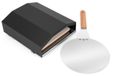 BBQ-Tools Pizzaopzetstuk voor gasbarbecue - 31,5 x 27,5 x 12 cm - Met pizzasteen en schep