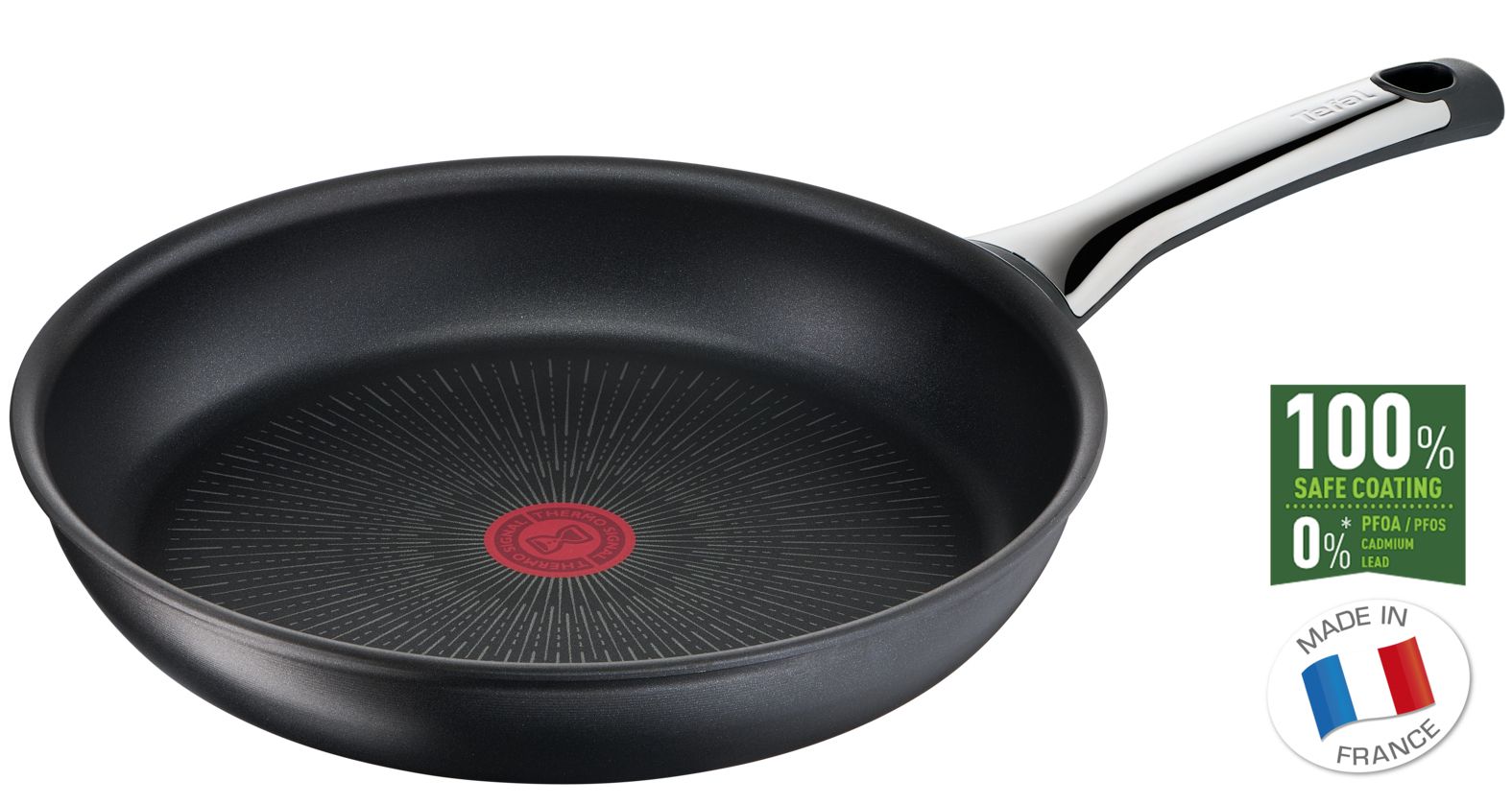 Tefal Excellence Koekenpan - 28 cm - Zwart - Inductie - Anti-aanbaklaag