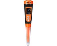 VEVOR pH-meter voor Levensmiddelen, Meetbereik 0–14, Waterdichte Sonde (IP68), Meter met Automatische Temperatuurcompensatie, Kalibratiepoeder, voor Voedselfermentatie, Deeg en Vlees