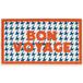 Fisura – Deurmat “Bon voyage” van kokos met antislip PVC-bodem. Handgeschilderde blauwe mat met leuke boodschap. Originele deurmat voor je huis. Maat: 70 cm x 40 cm.