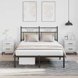 Maison Exclusive - Cadre de lit sans matelas, chêne Sonoma, 120x190 cm, panneau de particules
