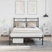 Maison Exclusive - Cadre de lit sans matelas, chêne Sonoma, 120x190 cm, panneau de particules