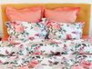 Icecat Ensemble de draps en satin, 300 fils, 100% coton, couleur lilas et rose, dimensions 140x200 cm + 70x90 cm