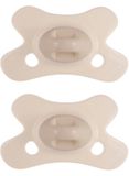 Difrax Fopspeen Natural - 0 tot 6 Maanden - Beige - 2 Stuks