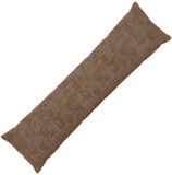 vidaXL Housse de coussin HEERLEN Marron clair 40 x 145 cm Fausse fourrure de lapin