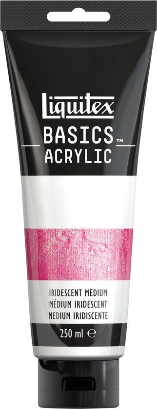 Liquitex 8870309 Basics Iridescent Medium Tube – Iriserend acryl medium, transparant & mengbaar, 250 ml