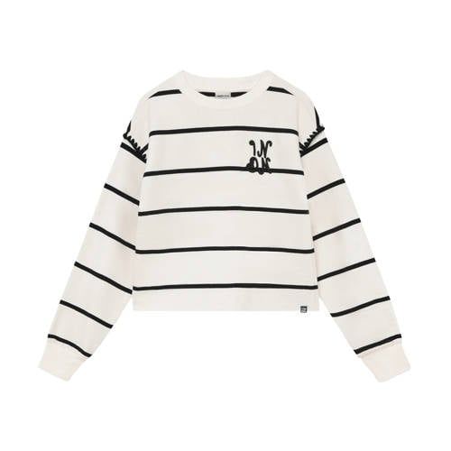 Indian Blue Jeans gestreepte sweater wit