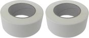 Merkloos / Sans marque Set van 2x Witte Ducttape - 50mm x 50m - Olie- en waterbestendig