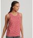 Superdry Vintage Logo Emb Stripe Mouwloos T-shirt Rood XS Vrouw