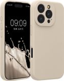 kwmobile hoesje geschikt voor Apple iPhone 16 Pro - TPU backcover met siliconen coating - Smartphone case in crème