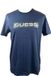 Guess T-shirt Bsc HD Metallic Blauw Katoen XS