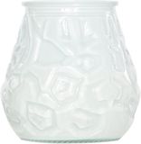 Cosy & Trendy mini lowboy tafelkaars - wit - 17 Branduren - 7 cm - kaars