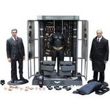 Hot Toys The Dark Knight Batman Armory With Bruce Wayne And Alfred Pennyworth MMS236