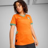 PUMA Ivoorkust 2025 thuisshirt voor Dames, Oranje, Maat XL
