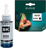 Evoke Inktflessen Epson T6731 zwart, 70 ml, 4000 pagina's