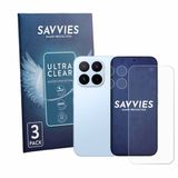Savvies Screenprotector voor Xiaomi 17T (Voor+Camera) - 6 Stuks