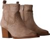 Xti Enkellaarzen met Blokhak Dames Beige Synthetisch Maat 41