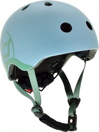 Scoot and Ride Kinderhelm Steel - Maat xxs-s - Blauw
