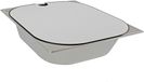 Ad Ideen RVS spoelbak afdekking - wit, 325x265x65 mm