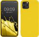 kwmobile hoesje geschikt voor Apple iPhone 12 / iPhone 12 Pro - Back cover - Stralend geel