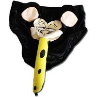 Grappige string met een banaan in de mond van een aap roos