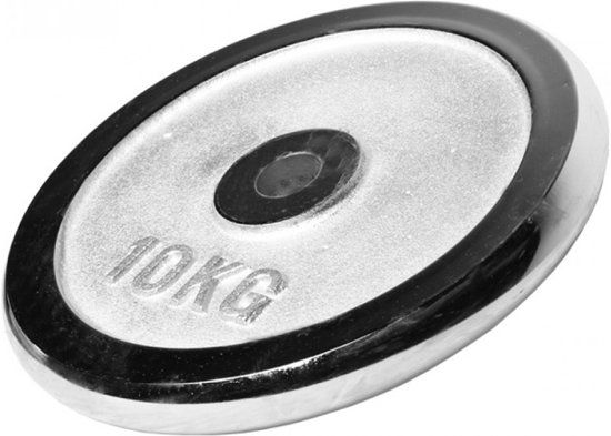 Gorilla Sports Halterschijf 10 kg Chroom