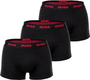 HUGO Boxershorts Trunk Triplet Set van 3 Heren Zwart Katoenen stretchbroek XXL