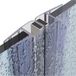 Rehau Joint magnétique sans butée pour portes de douche avec épaisseur de verre 10 - 12 mm, 180° 2000 mm