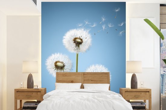 Nr1Wallpaper Behang - Fotobehang Illustratie - Paardenbloem - Zaden - Breedte 190 cm x hoogte 260 cm