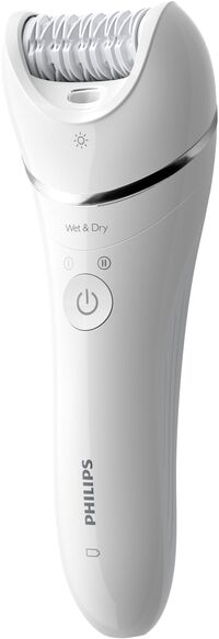 Philips Series 8000 BRE715/00 Wet & Dry Epilator - White & Silver